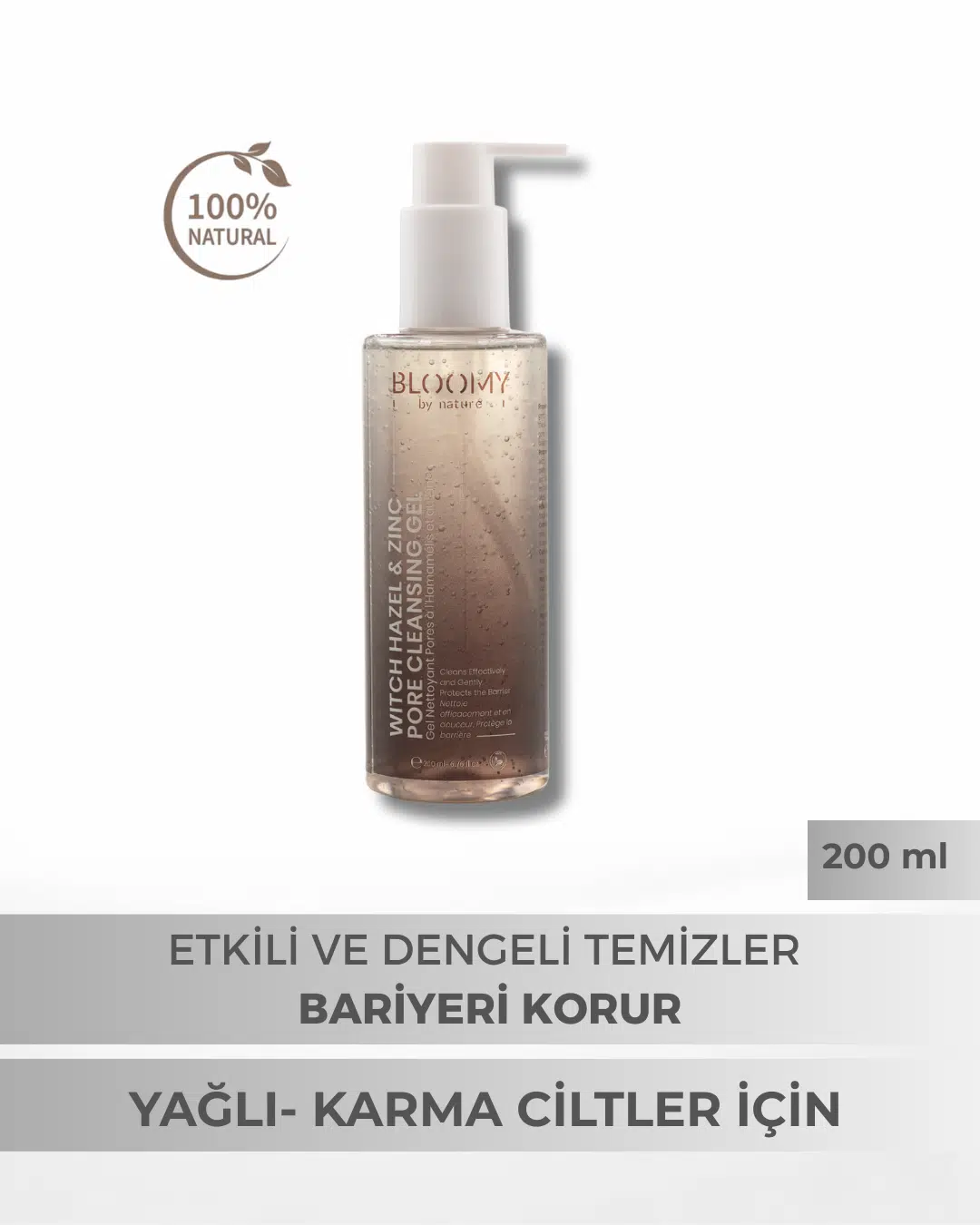 Cadı Fındığı & Çinko Gözenek Temizleyici Jel